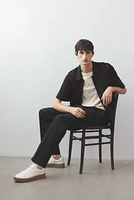 Loose-Fit Waffled Resort Shirt