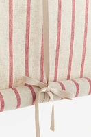 Linen-blend Roll-up Curtain