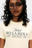 T-Shirt with Printed Motif