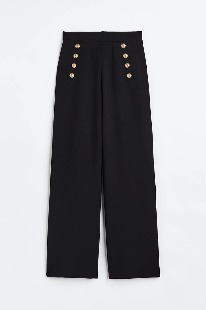 Button-front Pants