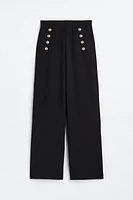 Button-front Pants