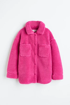 Teddy Fleece Jacket with Collar