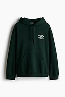 Loose Fit Printed Hoodie