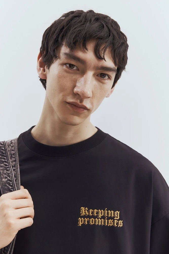 Oversized Fit Printed T-shirt