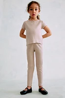 Ribbed Cotton Leggings