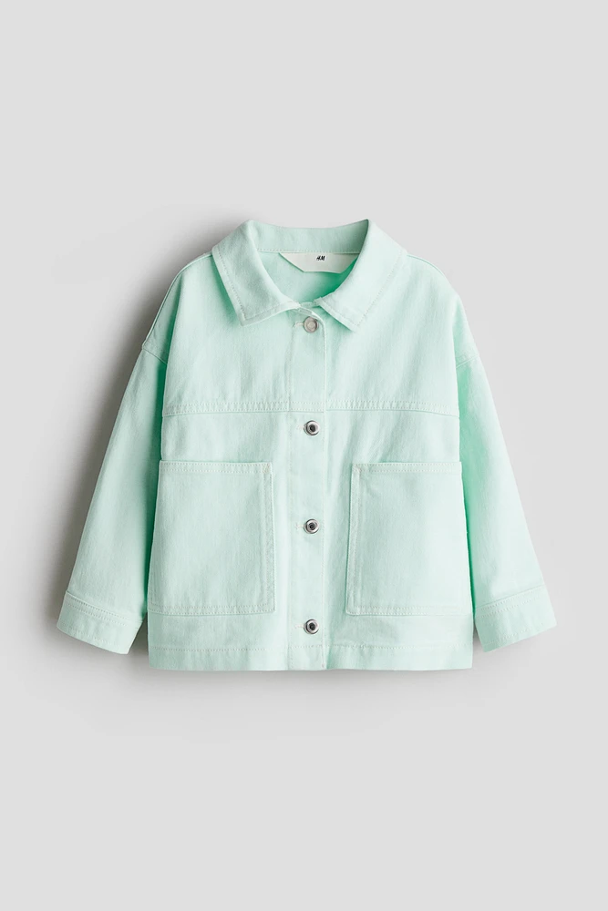 Oversized Cotton Twill Jacket