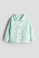 Oversized Cotton Twill Jacket