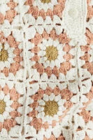 Ensemble 2 pièces en coton crocheté
