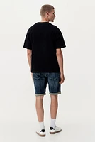 Slim Denim Shorts