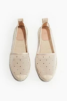 Embellished Mesh Espadrilles