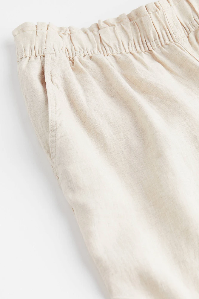 H&M+ Ankle-length Linen Pants