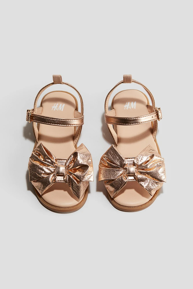 Shimmery Metallic Sandals