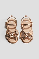 Shimmery Metallic Sandals