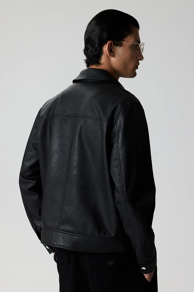 Regular Fit Coated Jacket