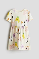Printed Jersey Dress