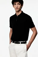 Muscle Fit Half-Zip Polo Shirt