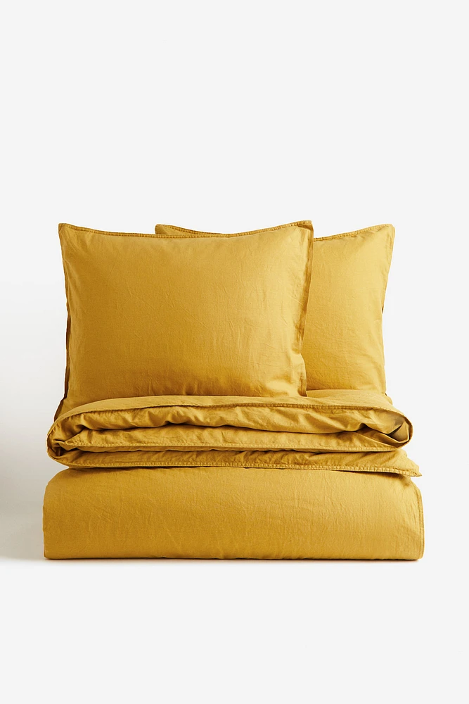 Linen-blend King/Queen Duvet Cover Set