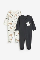 2-pack Zip-up Pajama Jumpsuits