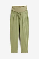 MAMA Linen-blend Pants