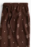 Pantalon froissé avec cordon de serrage