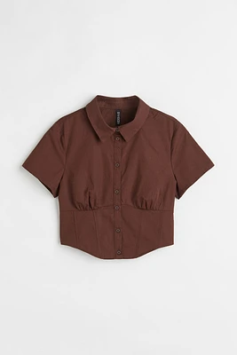 Short-sleeved Cotton Shirt