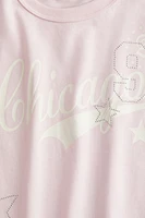 T-Shirt with Text Design