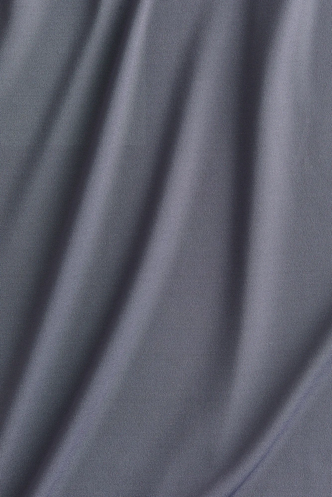 Microfiber Mock Turtleneck Top