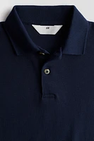 Waffled Polo Shirt