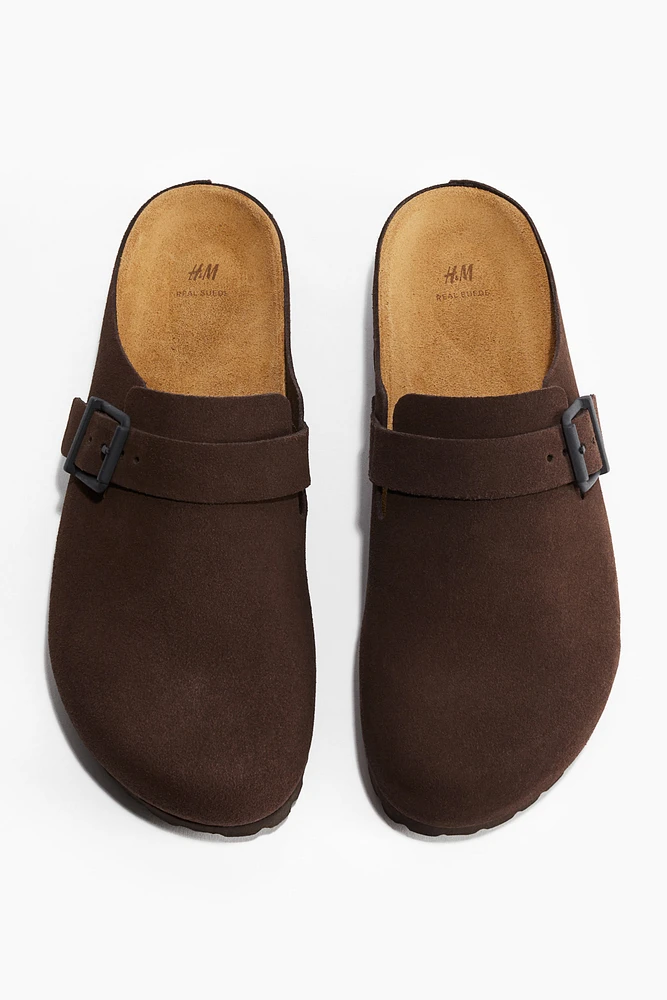 Suede Mules