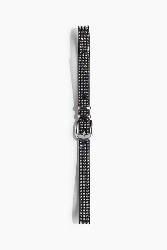 Rhinestone-Embellished Belt