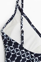 Padded-Cup Drawstring-Detail Swimsuit