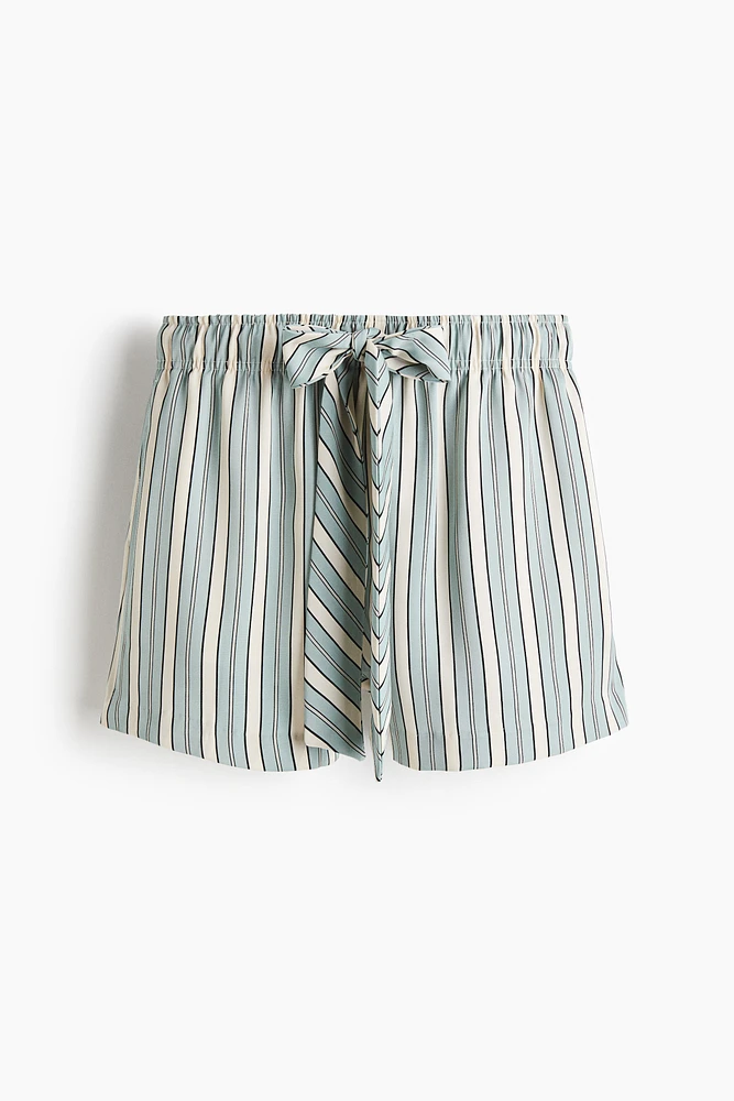 Twill Drawstring Shorts