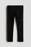 Legging en jersey côtelé