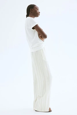 Linen-Blend Pants