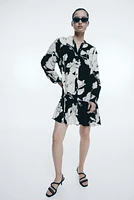 Patterned Viscose Dress