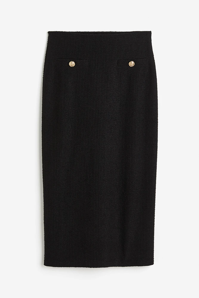 Textured Pencil Skirt