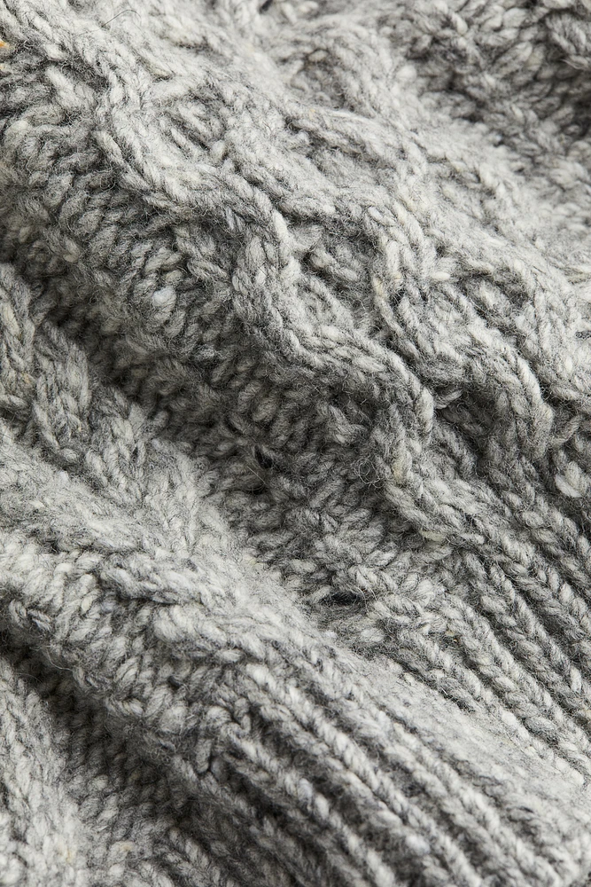 Wool-blend Cable-knit Sweater