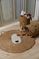 Tapis rond en jute