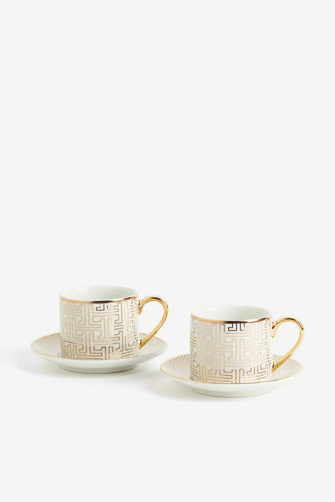 2-pack Espresso Cup and Saucer