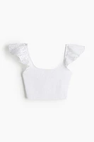 Smocked Crop Top