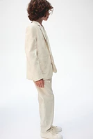 Linen-blend Suit