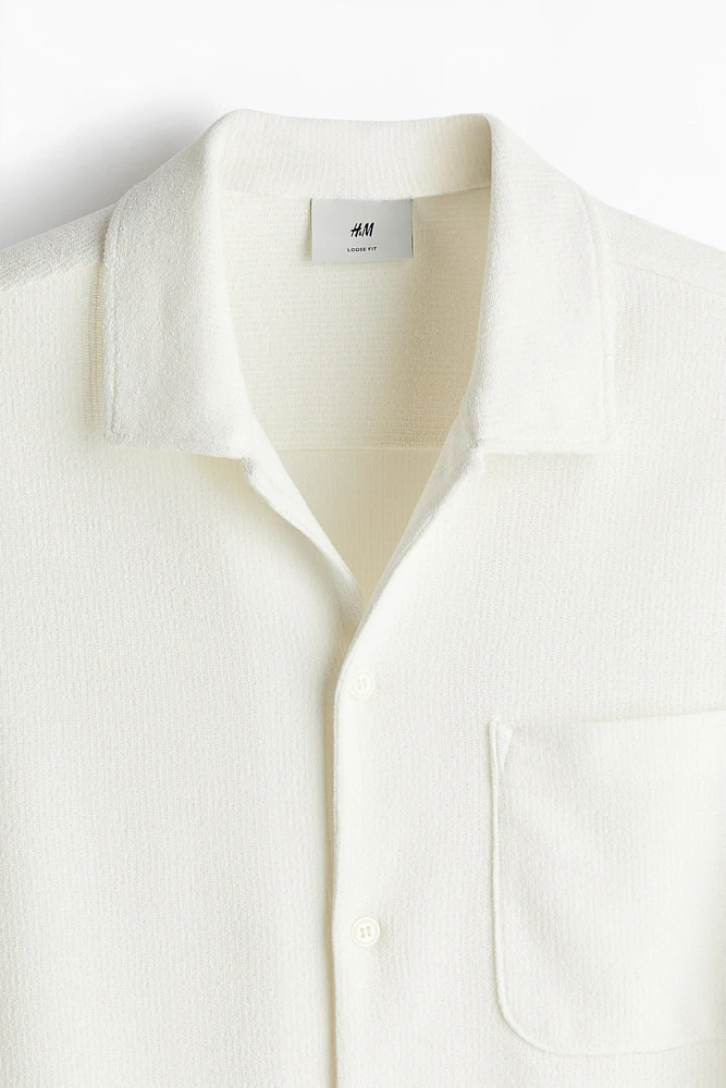 Loose Fit Textured Shirt