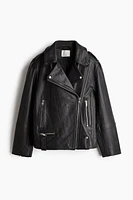 Veste motard en cuir