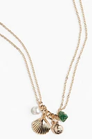 Double-Strand Pendant Necklace