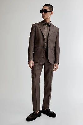 Slim Fit Linen Suit Pants