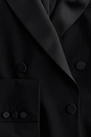 Double-Breasted Tuxedo Blazer