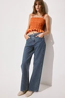Bleecker High Rise Wide Leg Jeans