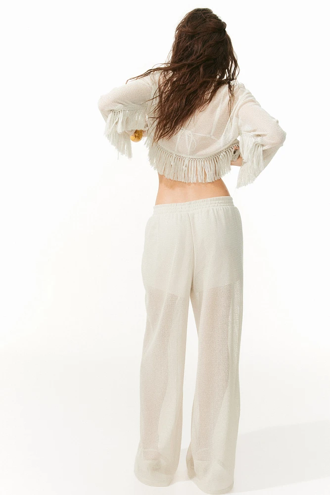 Fringe-Trimmed Top