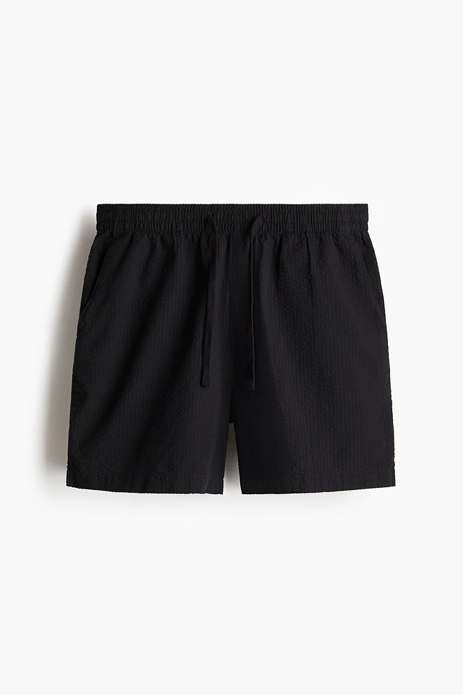Seersucker Pajama Shirt and Shorts