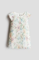 Robe trapèze en mousseline